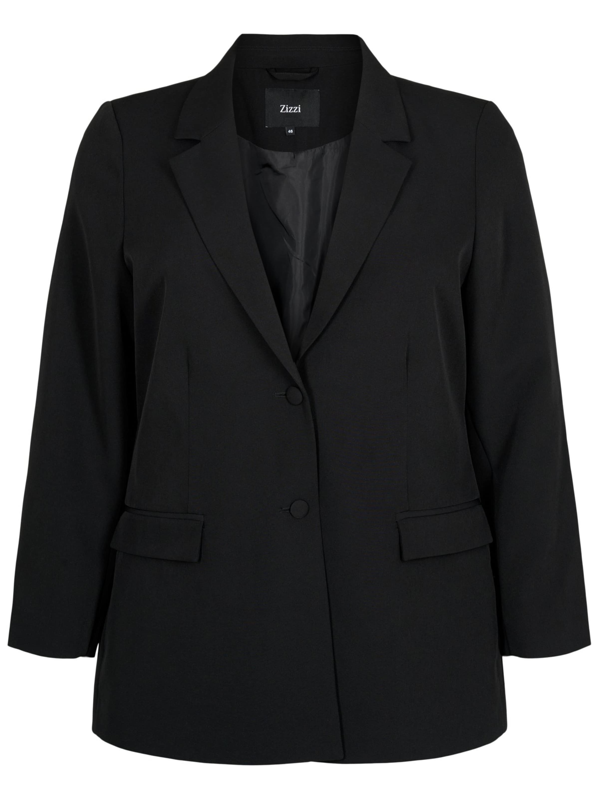 melns Zizzi Žakete 'Cakaisa': no priekšpuses