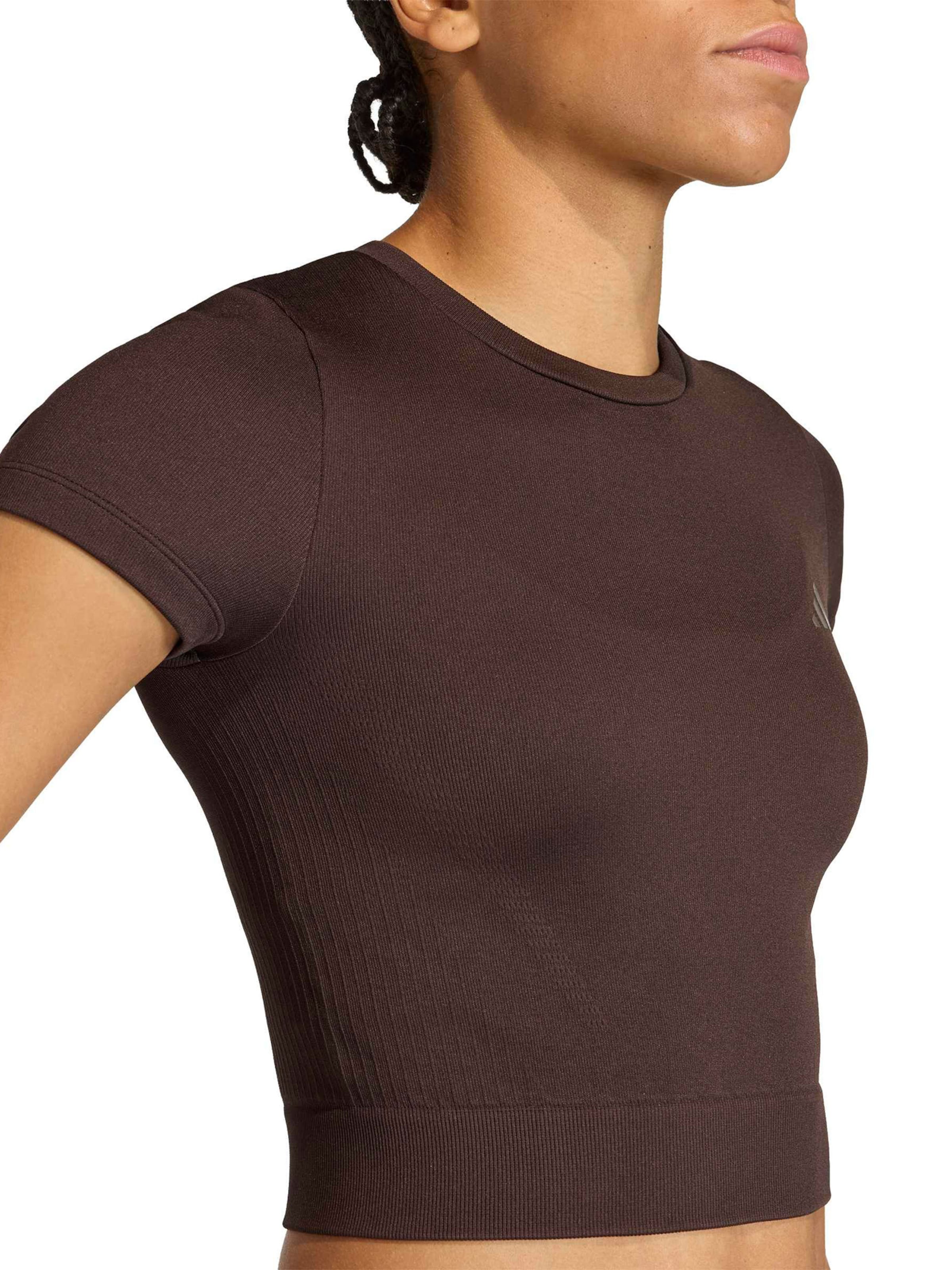 T-shirt fonctionnel 'Essentials' ADIDAS PERFORMANCE en marron