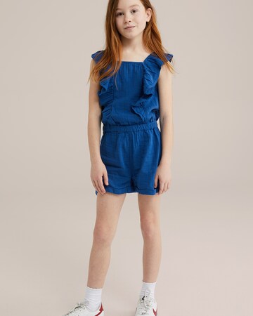 WE Fashion Overall in Blue: front