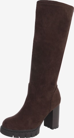 Ital-Design Stiefel in Braun: Vorderseite