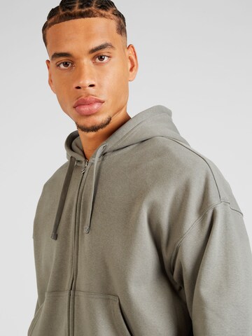 WEEKDAY Zip-Up Hoodie in Grey