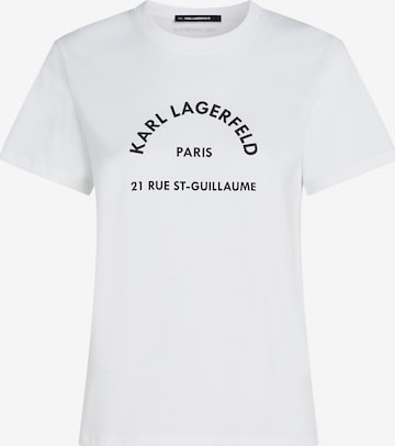 T-shirt 'Rue St-Guillaume' Karl Lagerfeld en blanc : devant