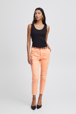 b.young - Slimfit Calças 'BYDays' em laranja