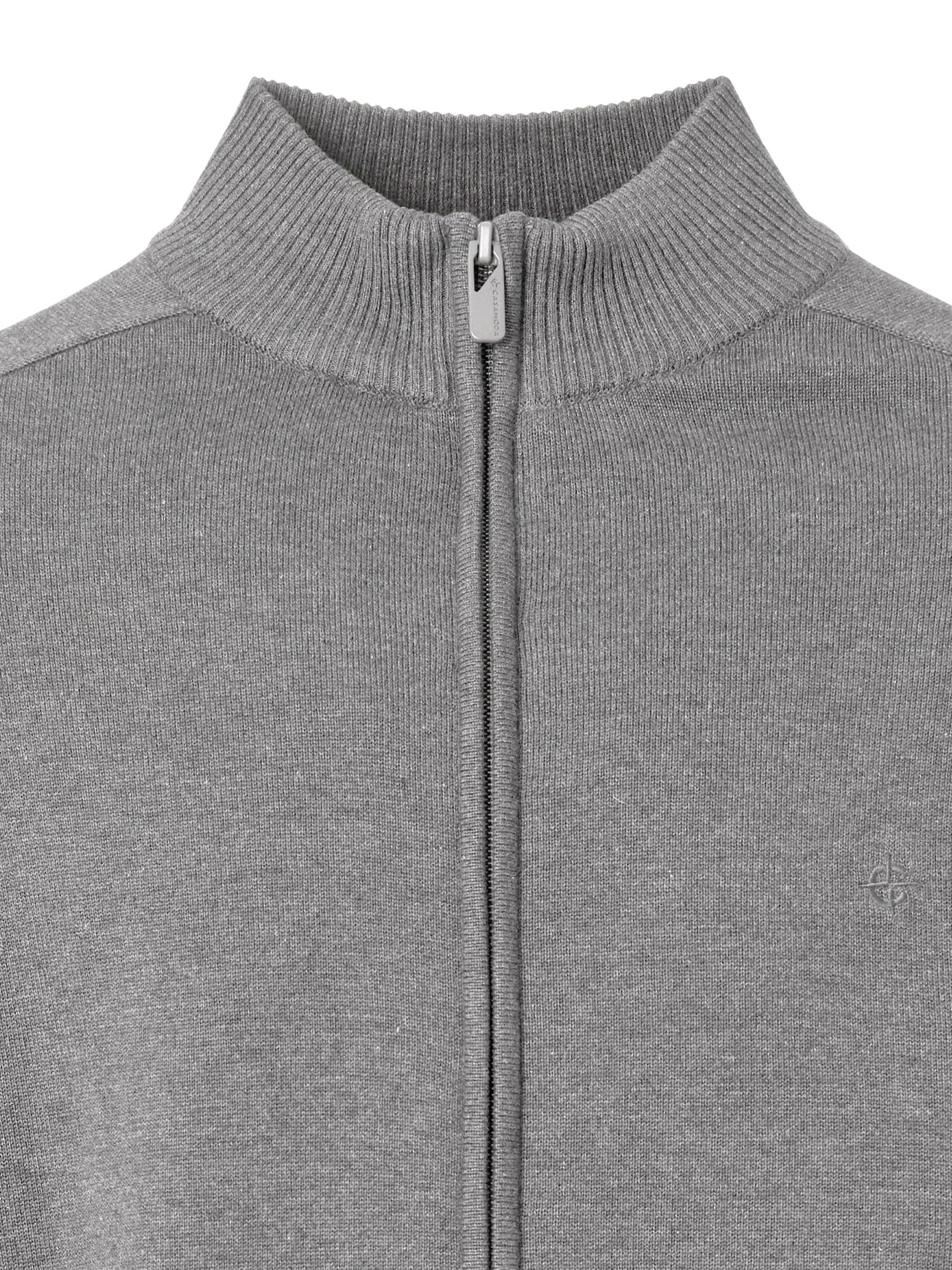 CASAMODA Knit Cardigan 'Basic' in Grey