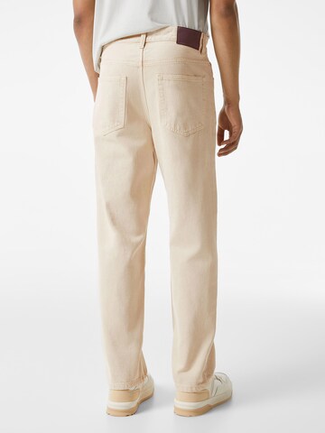 Bershka Regular Jeans in Beige