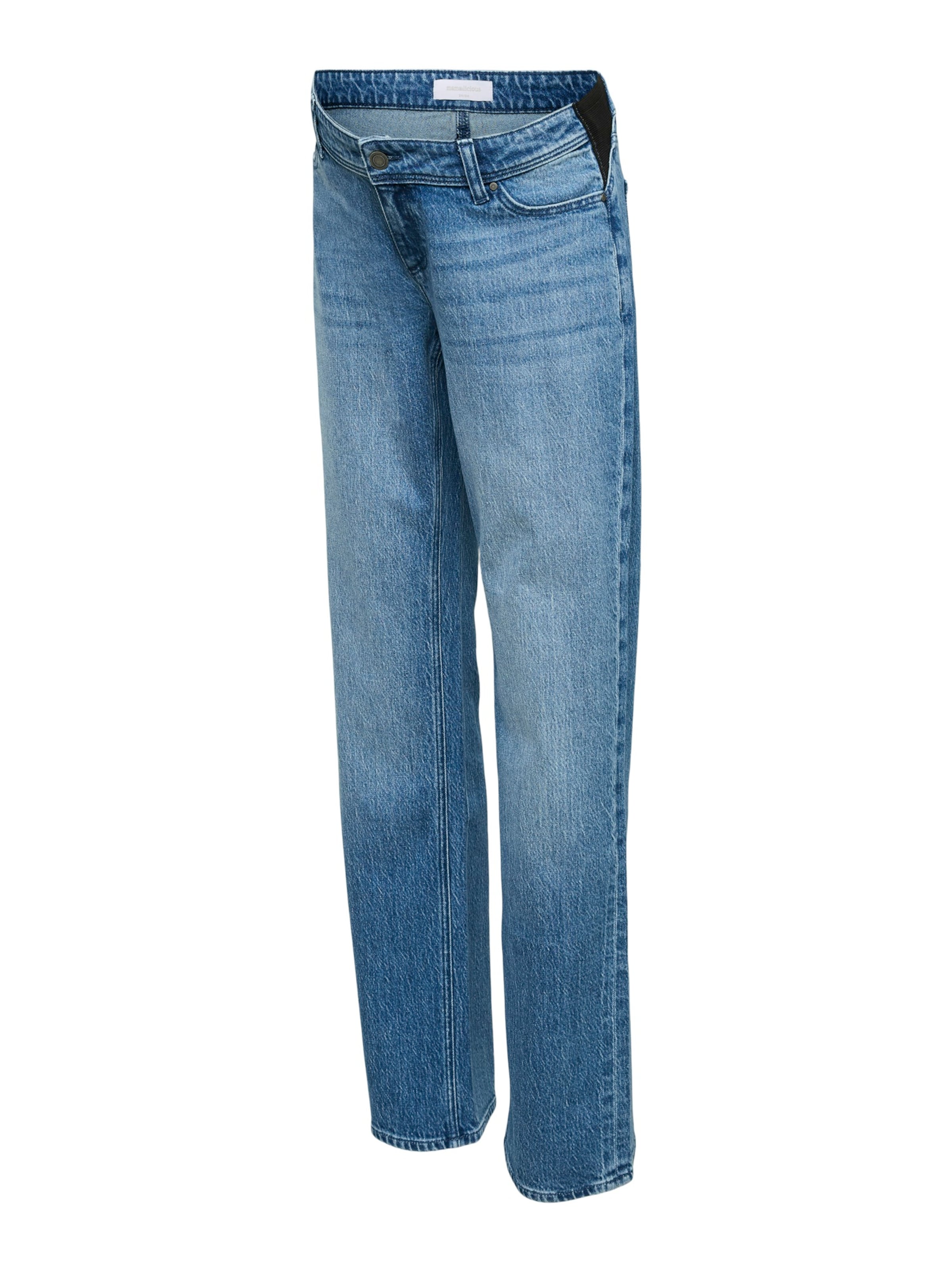 Regular Jeans 'MLCUBA' de la MAMALICIOUS pe albastru: față