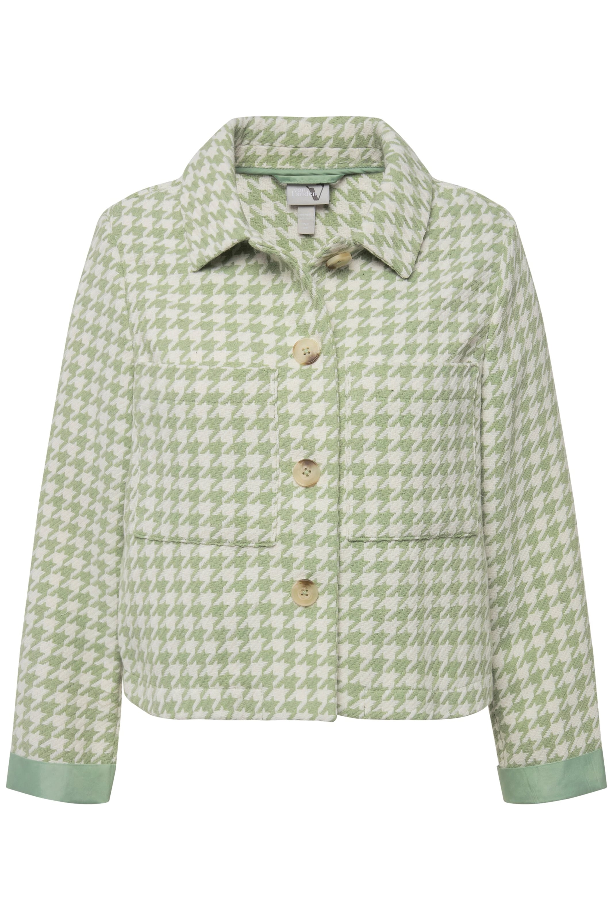 Ulla Popken Tussenjas in Groen: voorkant