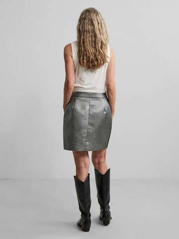 Y.A.S Skirt 'Silvi' in Silver