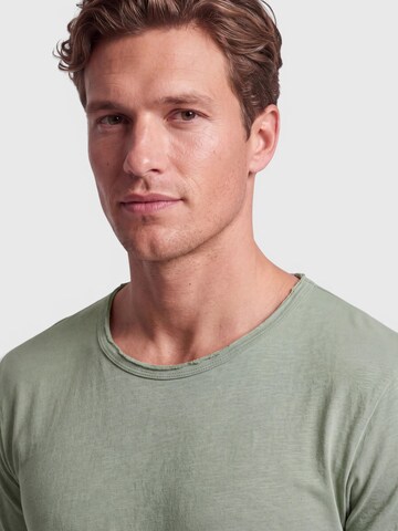 Antargo Shirt 'Basic Open Edge'‌‌‌ in Grün