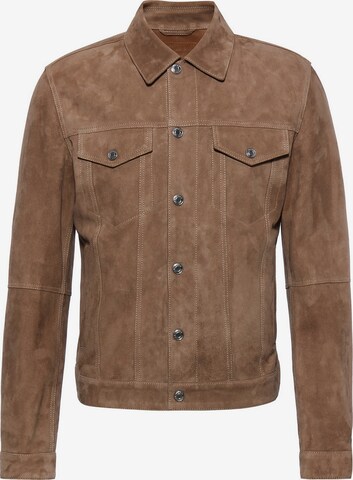 HUGO Between-Season Jacket 'Lumiko' in Brown: front