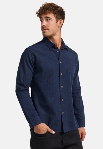 Coupe regular Chemise 'Caix' INDICODE JEANS en bleu