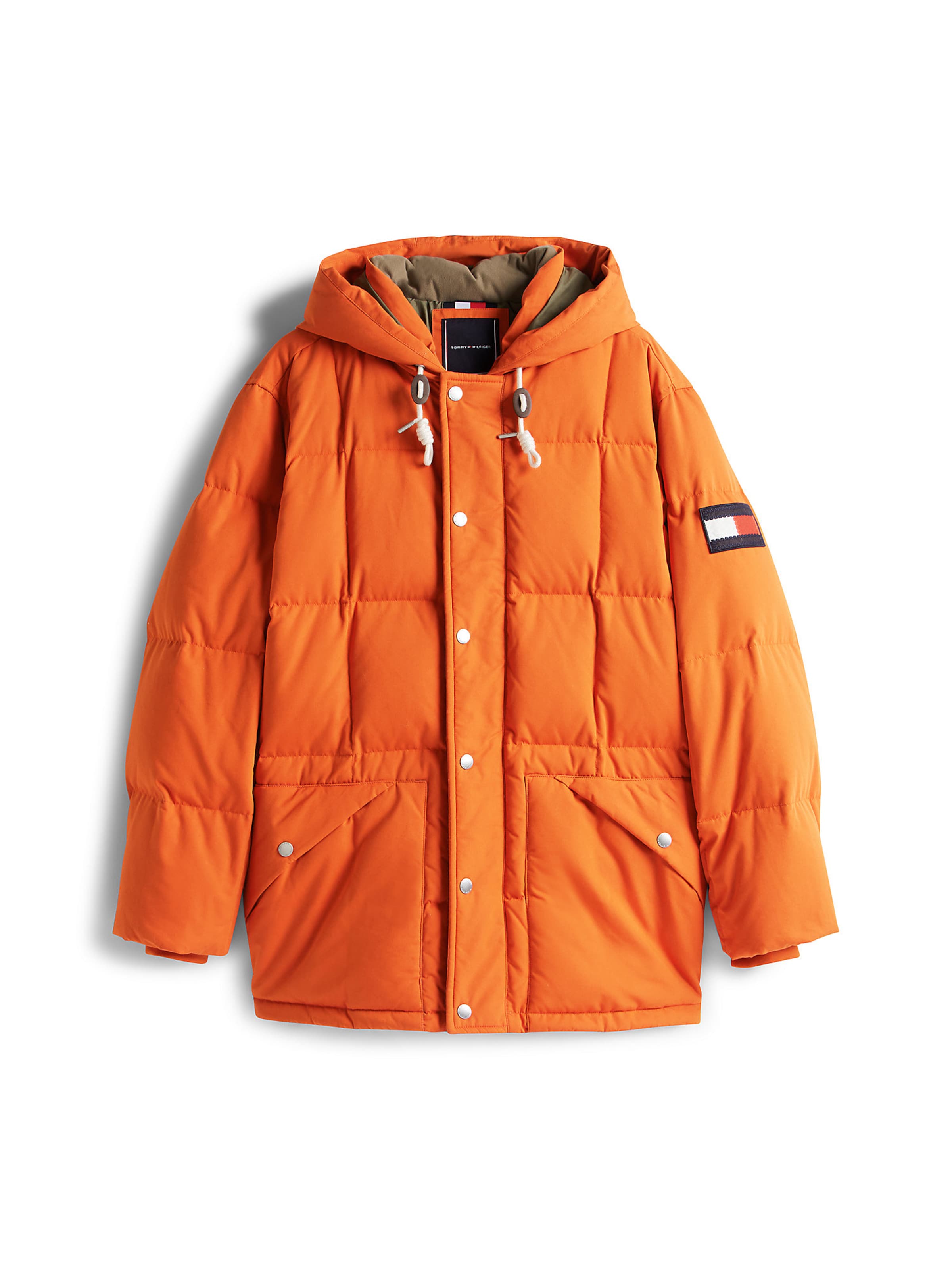 Parka de iarnă de la TOMMY HILFIGER pe portocaliu: față
