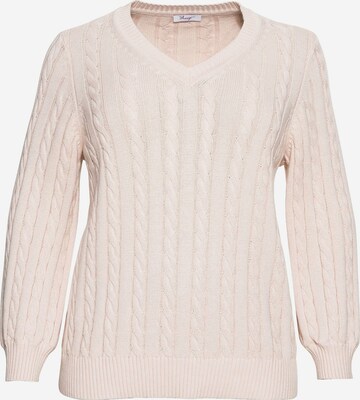 Pullover di SHEEGO in rosa: frontale