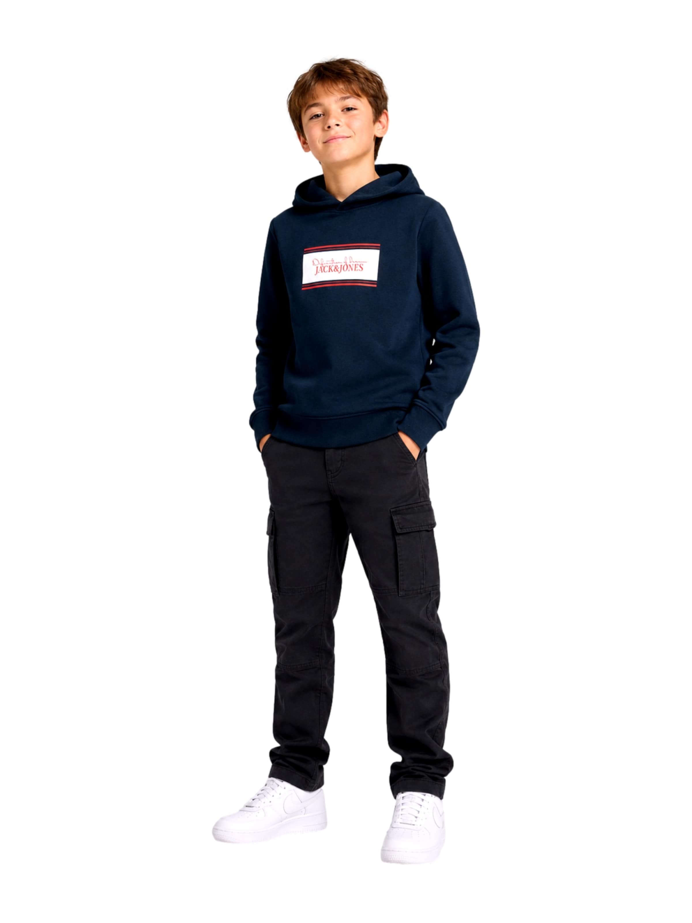 Jack & Jones Junior Sweatshirt 'JJBuster' i blå