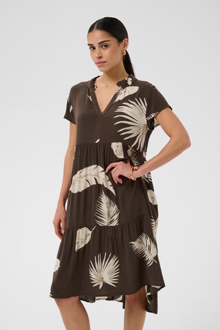 Robe 'Marianah' Kaffe en marron : devant