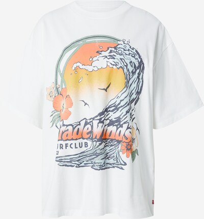 LEVI'S ® T-Shirt in taubenblau / mandarine / schwarz / weiß, Produktansicht