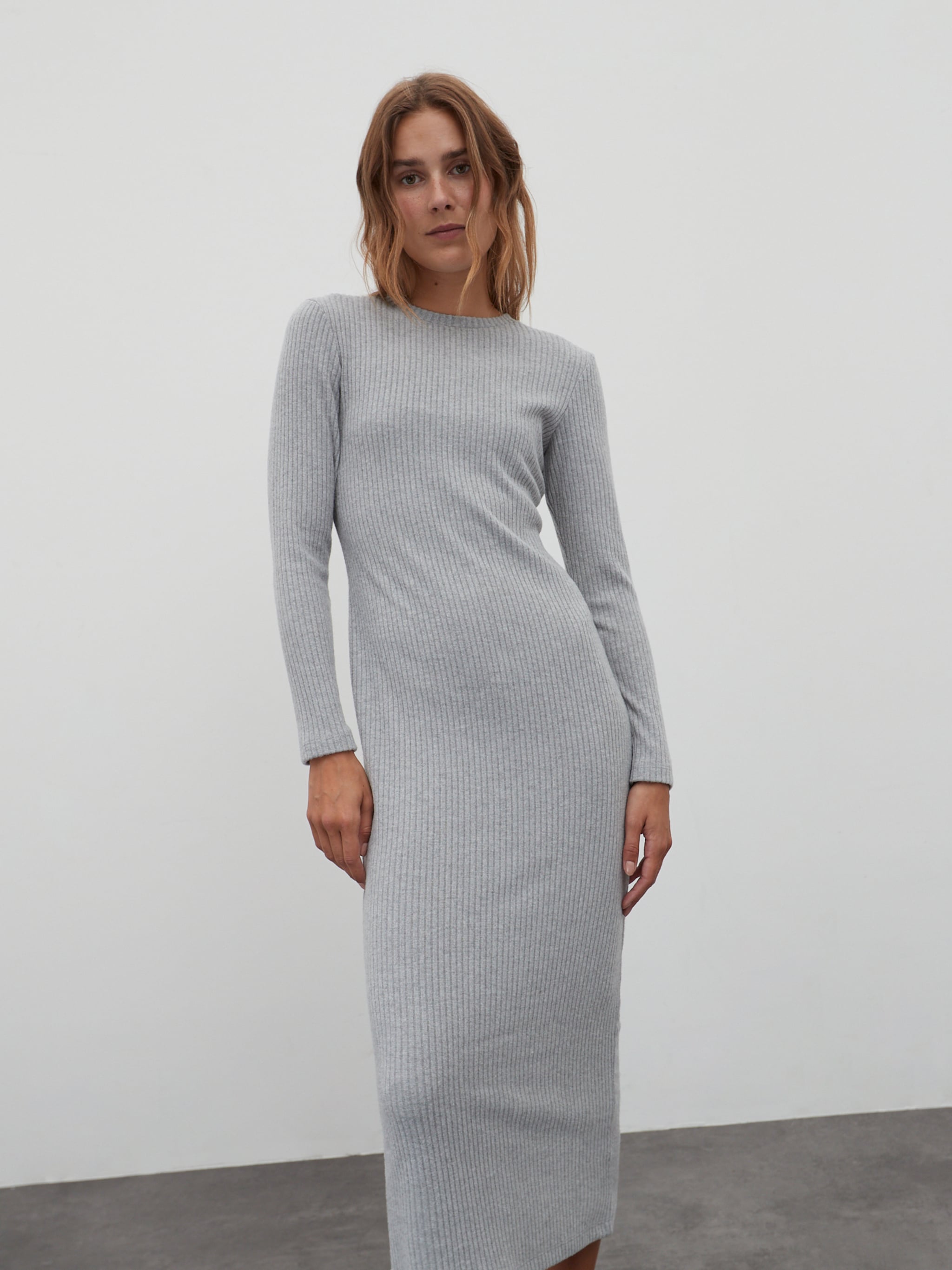 EDITED Produits Robe 'Cleo' gris chiné
