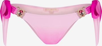 Pantaloncini per bikini 'Club Tropicana' di Moda Minx in rosa: frontale