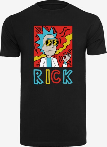 T-Shirt 'Cool Rick' F4NT4STIC en noir : devant