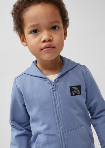 s.Oliver Sweatvest in Blauw: voorkant