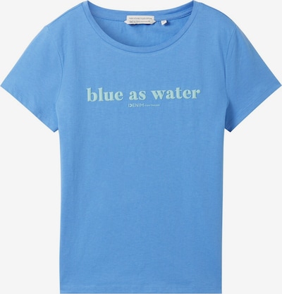 TOM TAILOR DENIM T-Shirt in royalblau / pastellblau, Produktansicht