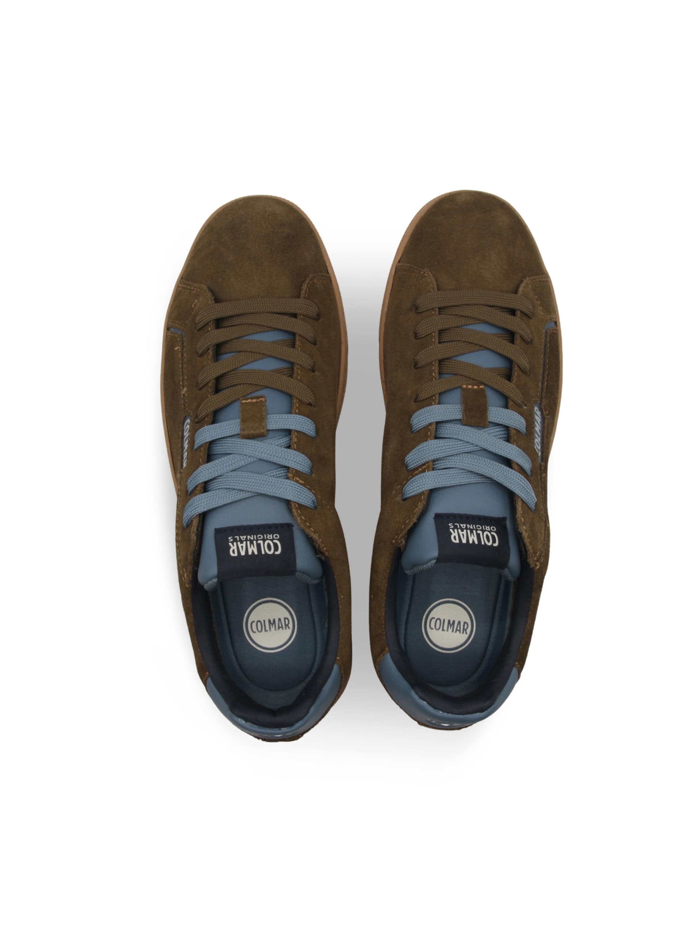 Baskets basses 'Bates' Colmar en marron : au dessus