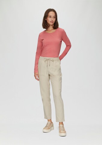 s.Oliver Tapered Trousers in Beige
