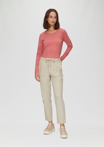 s.Oliver Tapered Pants in Beige