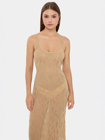 Hiccup Gebreide jurk in Beige