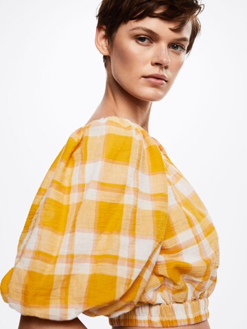 Camicia da donna 'Bruno' di MANGO in giallo