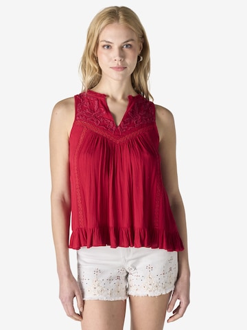 KOROSHI Blouse in Red: front