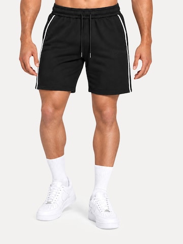 Smilodox Loosefit Broek ' Brenvaro ' in Zwart: voorkant
