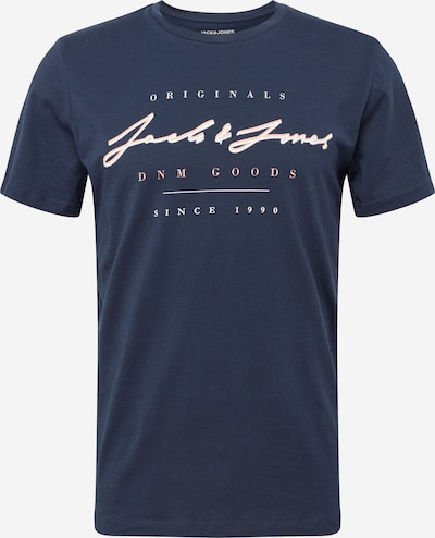 JACK & JONES Shirt 'MARIUS' in navy / pastellorange / weiß, Produktansicht