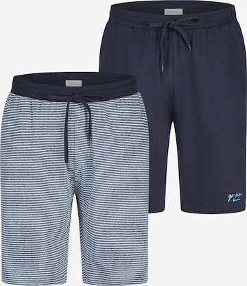 Phil & Co. Berlin Pyjamashorts ' Classics ' in Blau: Vorderseite