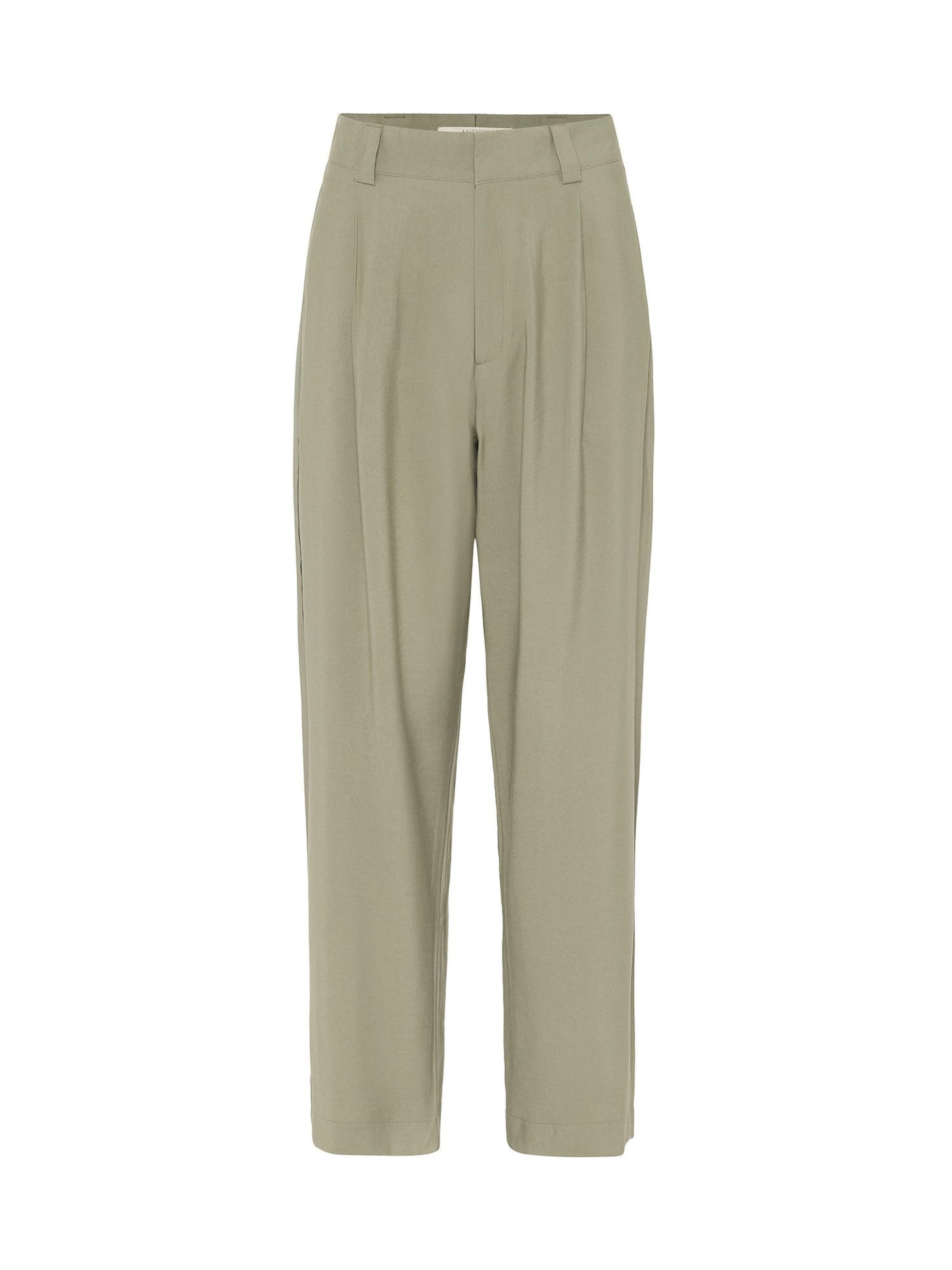 Antioch Loosefit Παντελόνι πλισέ σε πράσινο: μπροστά