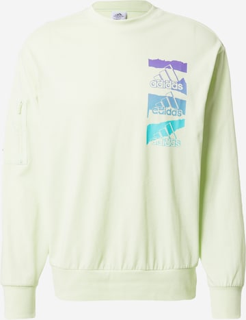 ADIDAS PERFORMANCE Sportsweatshirt in Green: front