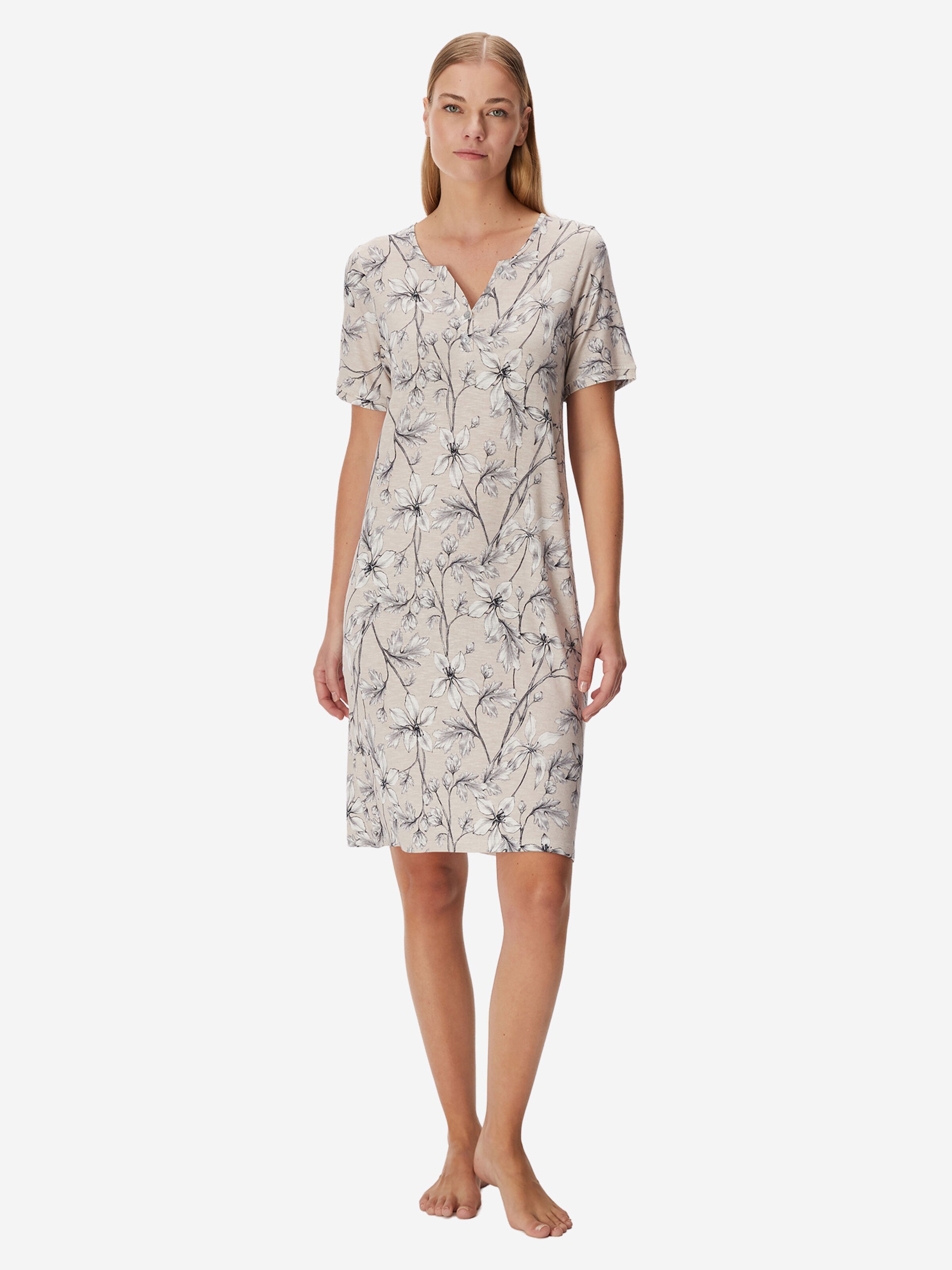 Goldenbay - Camiseta de noche 'Caroline' en beige: frente