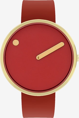 Picto Uhr in Rot: front