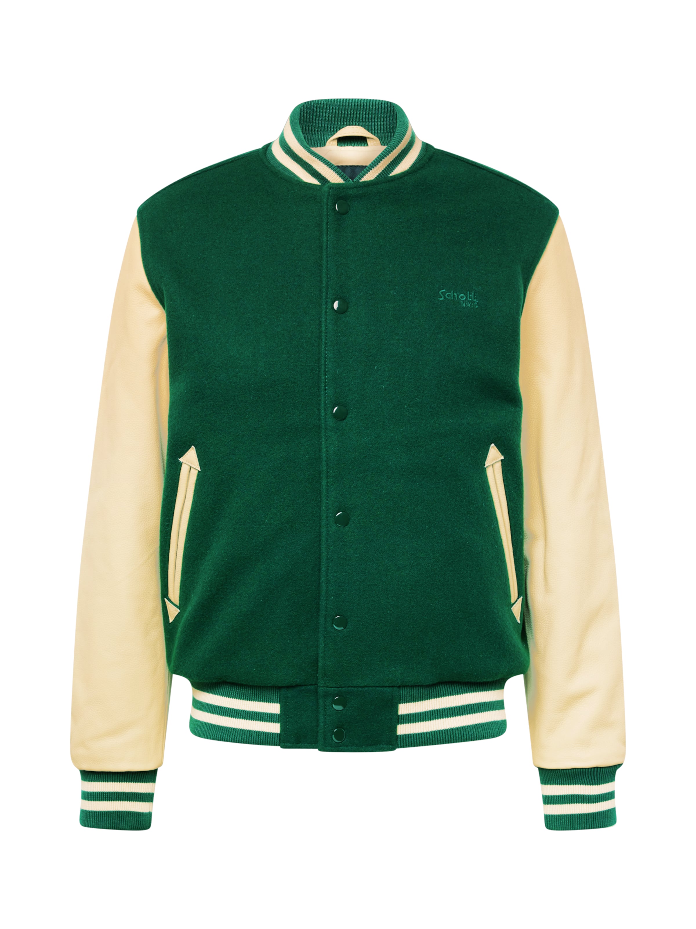 Schott NYC Jacke 'LC8705' in Grün: Vorderseite