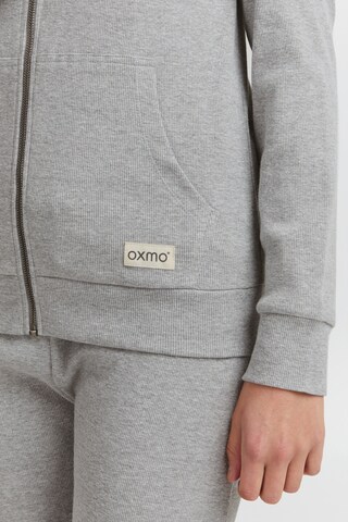 Oxmo Zip-Up Hoodie 'Lova' in Grey