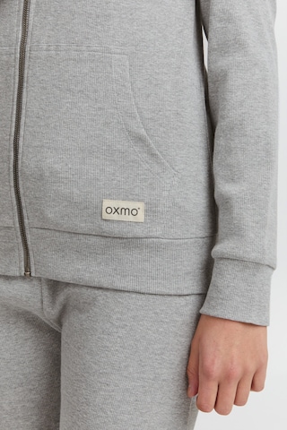 Oxmo Kapuzensweatshirtjacke 'Lova' in Grau