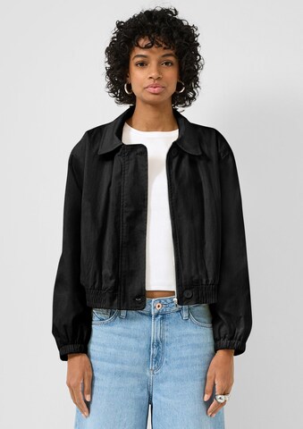 Veste mi-saison QS en noir : devant