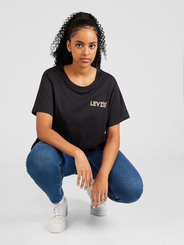 Levi's® Plus Shirt 'PL Perfect Tee' in Black