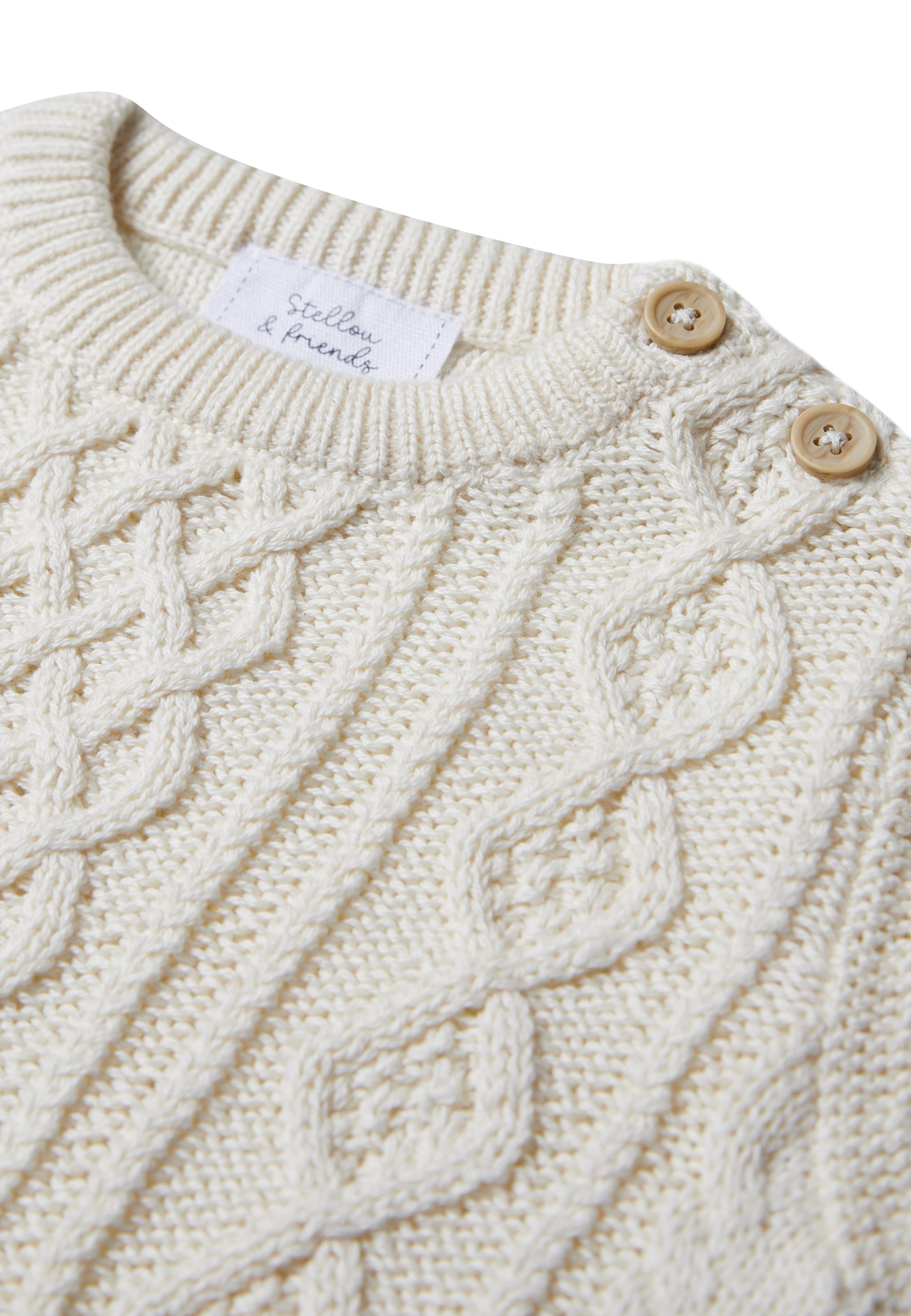 Pull-over Stellou & Friends en blanc