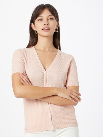 NÜMPH Knit Cardigan 'CASSIE' in Pink: front