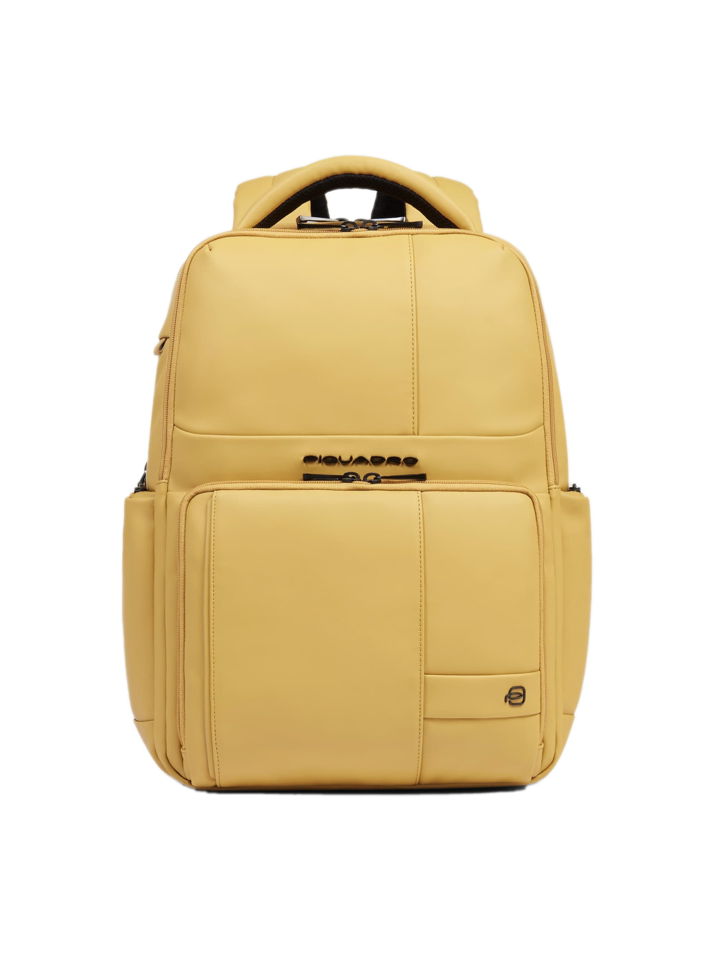 Sac à dos Piquadro en jaune : devant