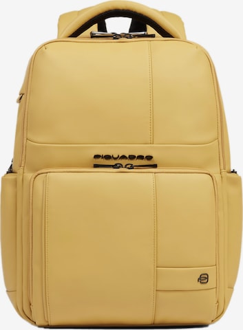 Sac à dos Piquadro en jaune : devant