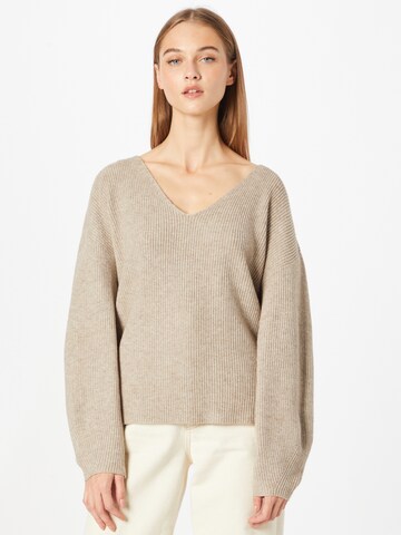 VILA Sweater in Beige: front