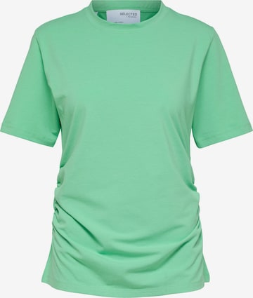 T-shirt 'CHLOE' SELECTED FEMME en vert : devant