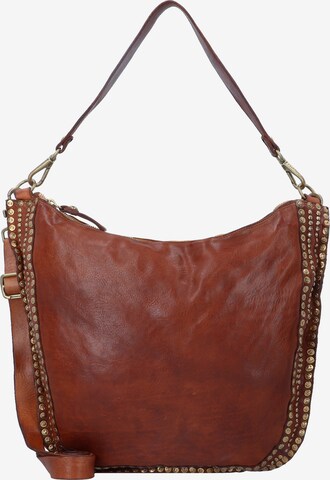 Campomaggi Shoulder Bag 'Nemi' in Brown: front